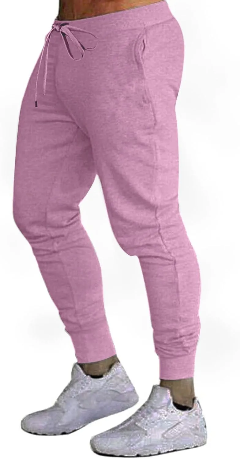 Men's Jogger Pants Slim Fit Elastic Waist Drawstring Comfortable Athletic Sweatpants Casual Durable Everyday