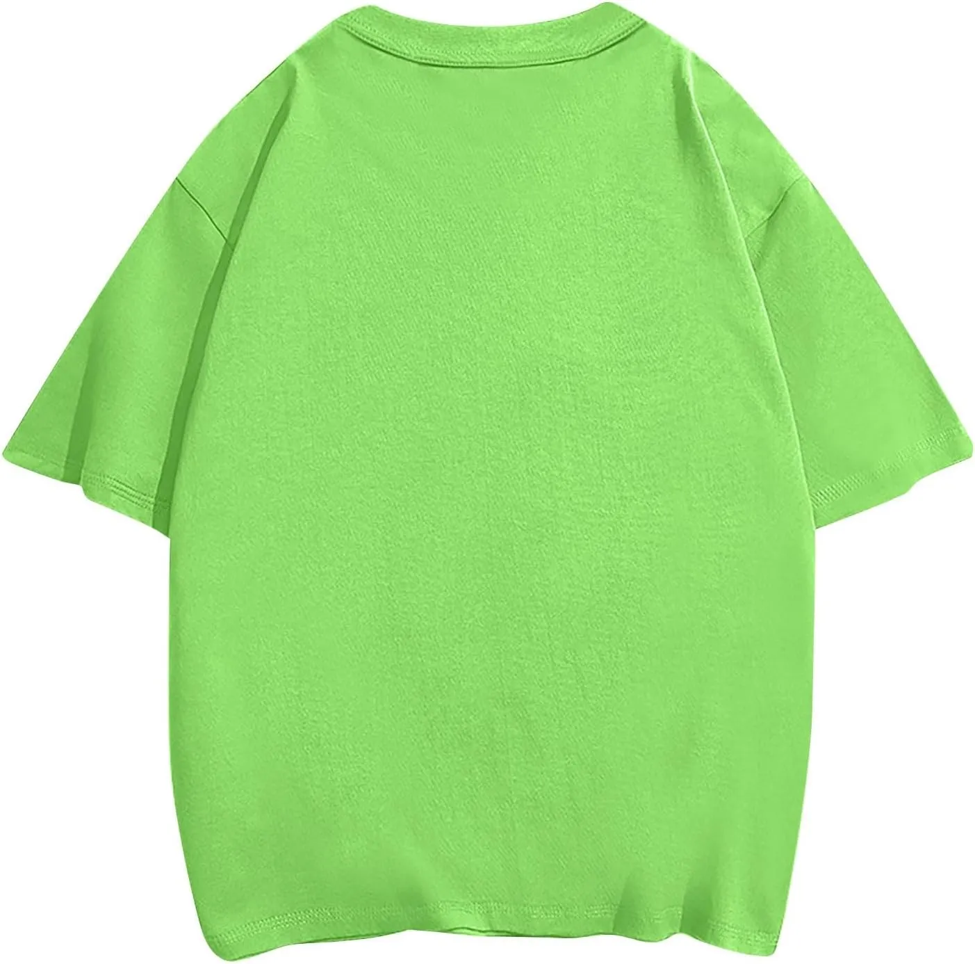 Mens Oversize Pullover Solid Color Casual Tees Fashion Drop Shoulder Short Sleeve Tshirts