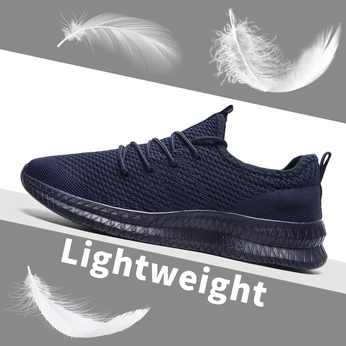 Men's Shoes Running Walking Sneakers Casual Tennis Slip on Shoes Lightweight Breathable Fashion Comfortable Workout Athletic for Shoes Gym Sport