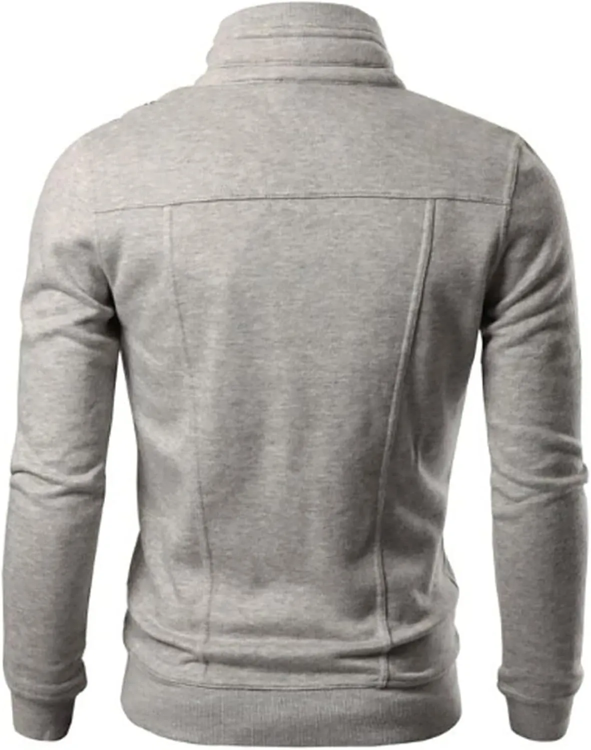 Mens Slim Fit Varsity Jackets Stand Collar Zip Up Lightweight Windbreaker Casual Active Bomber Jackets Vintage Coats
