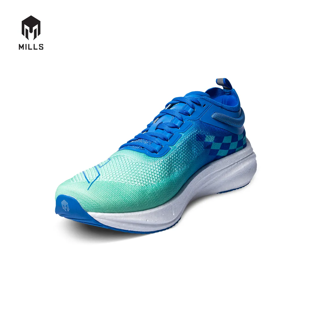 Mills Sepatu Lari Running Shoes Enermax Dynaplate Rush Green / Blue / Off White 9103901