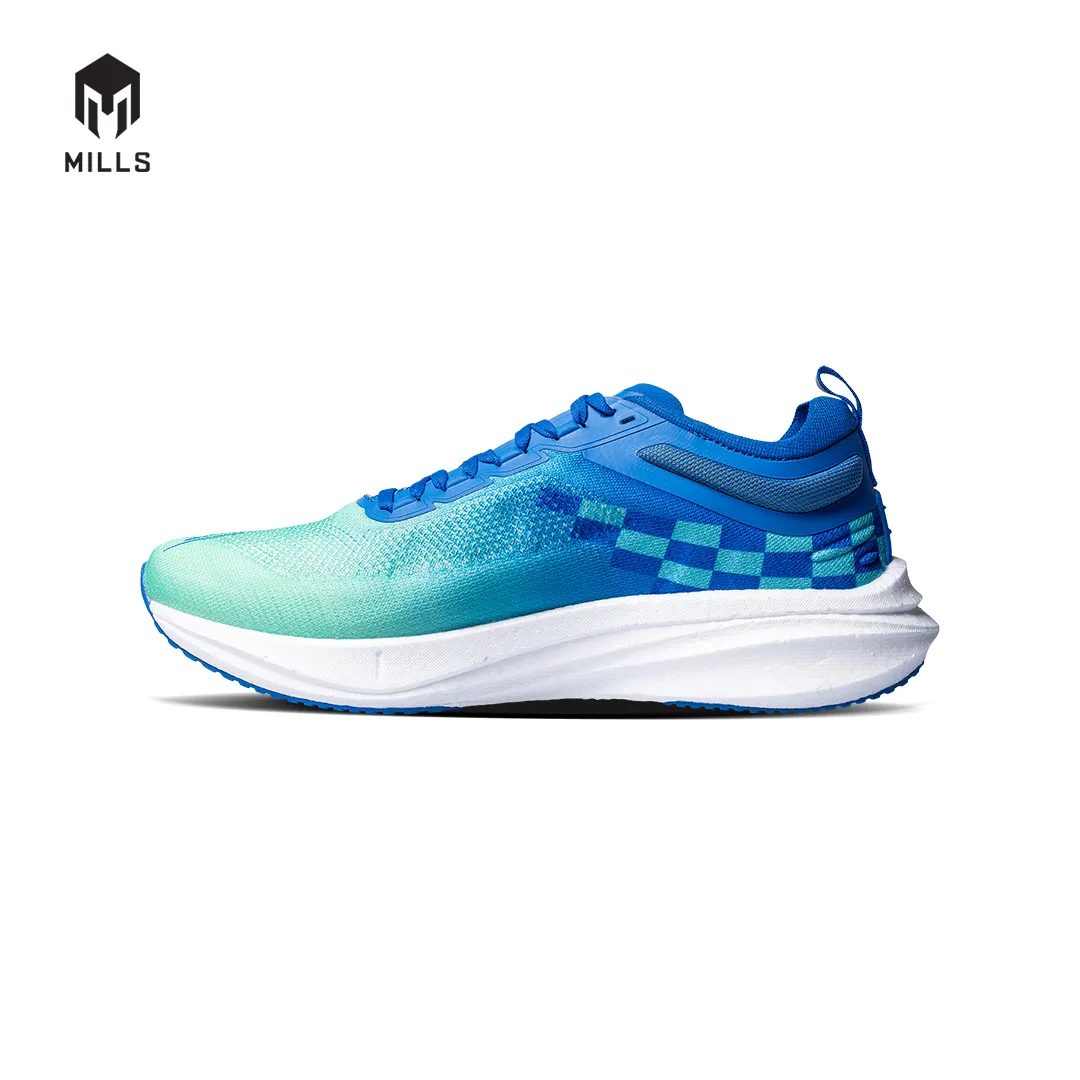 Mills Sepatu Lari Running Shoes Enermax Dynaplate Rush Green / Blue / Off White 9103901