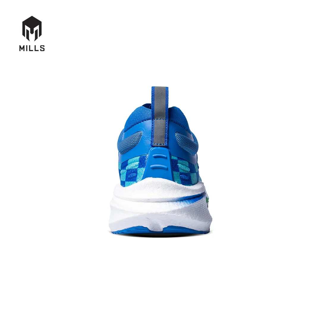 Mills Sepatu Lari Running Shoes Enermax Dynaplate Rush Green / Blue / Off White 9103901