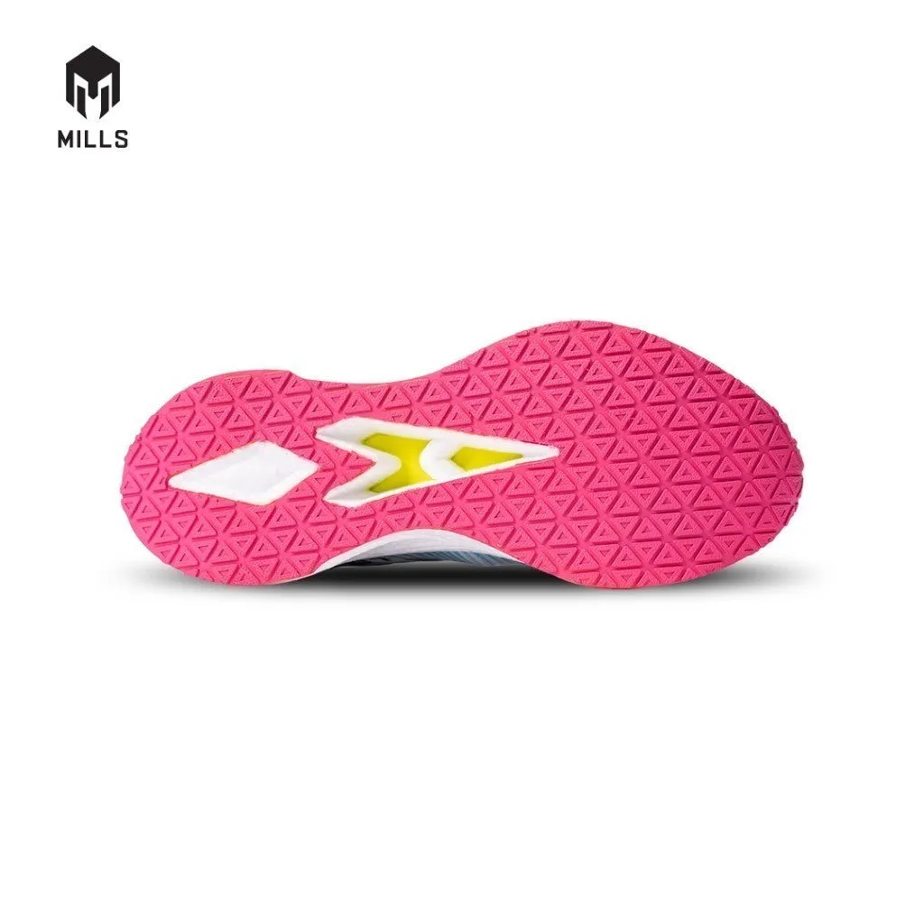 Mills Sepatu Lari Running Shoes Enermax Dynaplate White / LT. Blue / Magenta 9100701