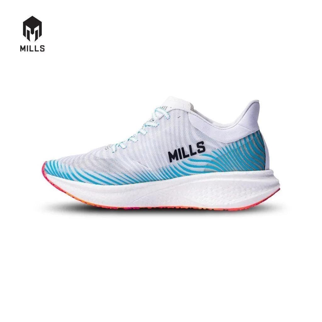 Mills Sepatu Lari Running Shoes Enermax Dynaplate White / LT. Blue / Magenta 9100701