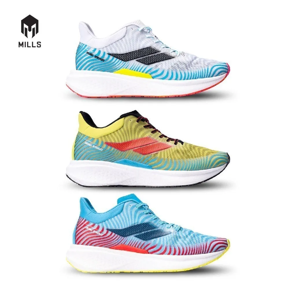 Mills Sepatu Lari Running Shoes Enermax Dynaplate White / LT. Blue / Magenta 9100701