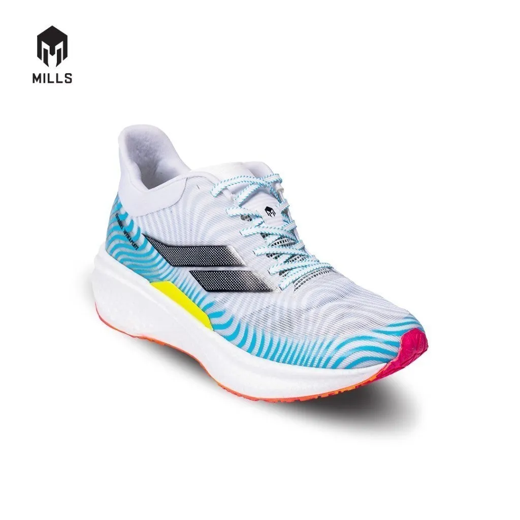 Mills Sepatu Lari Running Shoes Enermax Dynaplate White / LT. Blue / Magenta 9100701