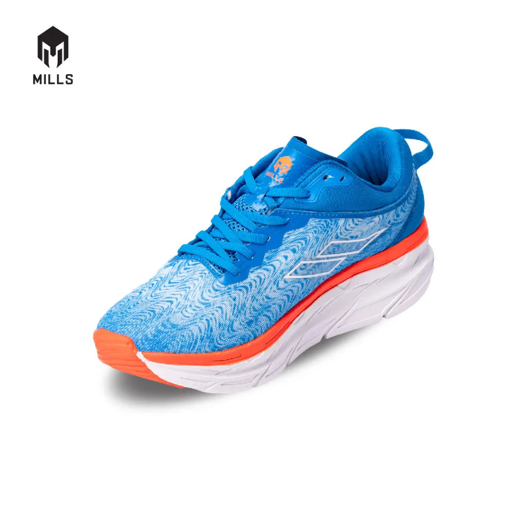 Mills Sepatu Lari Running Shoes Enermax Flasma Blue / Bright. Orange / White 9102301