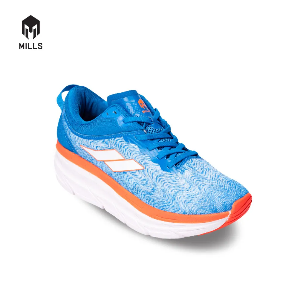 Mills Sepatu Lari Running Shoes Enermax Flasma Blue / Bright. Orange / White 9102301