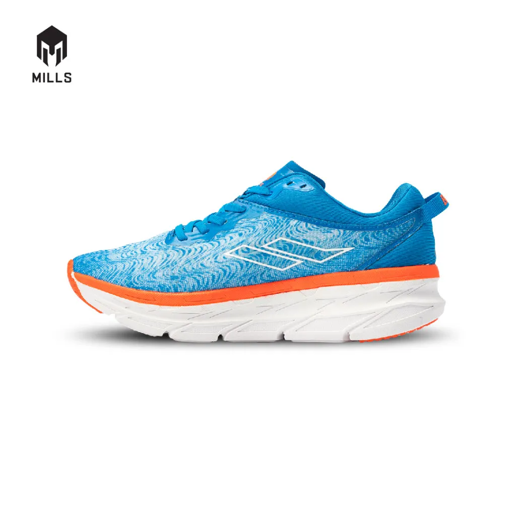 Mills Sepatu Lari Running Shoes Enermax Flasma Blue / Bright. Orange / White 9102301