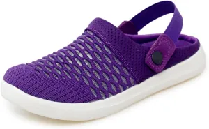 Mmoneyake Mules Clogs for Women Unisex Garden Clogs Shoes Breathable Summer Orthotic Walking Slippers Mesh Slippers Non-Slip Outdoor Beach Sandals Quick Drying Sandals Open Back Slip On Shoes