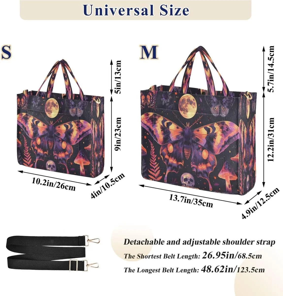 MNSRUU Corduroy Tote Bag for Women, Funny Skulls Tote Bag Crossbody Hobo Handbag Shoulder Bag for Work Travel