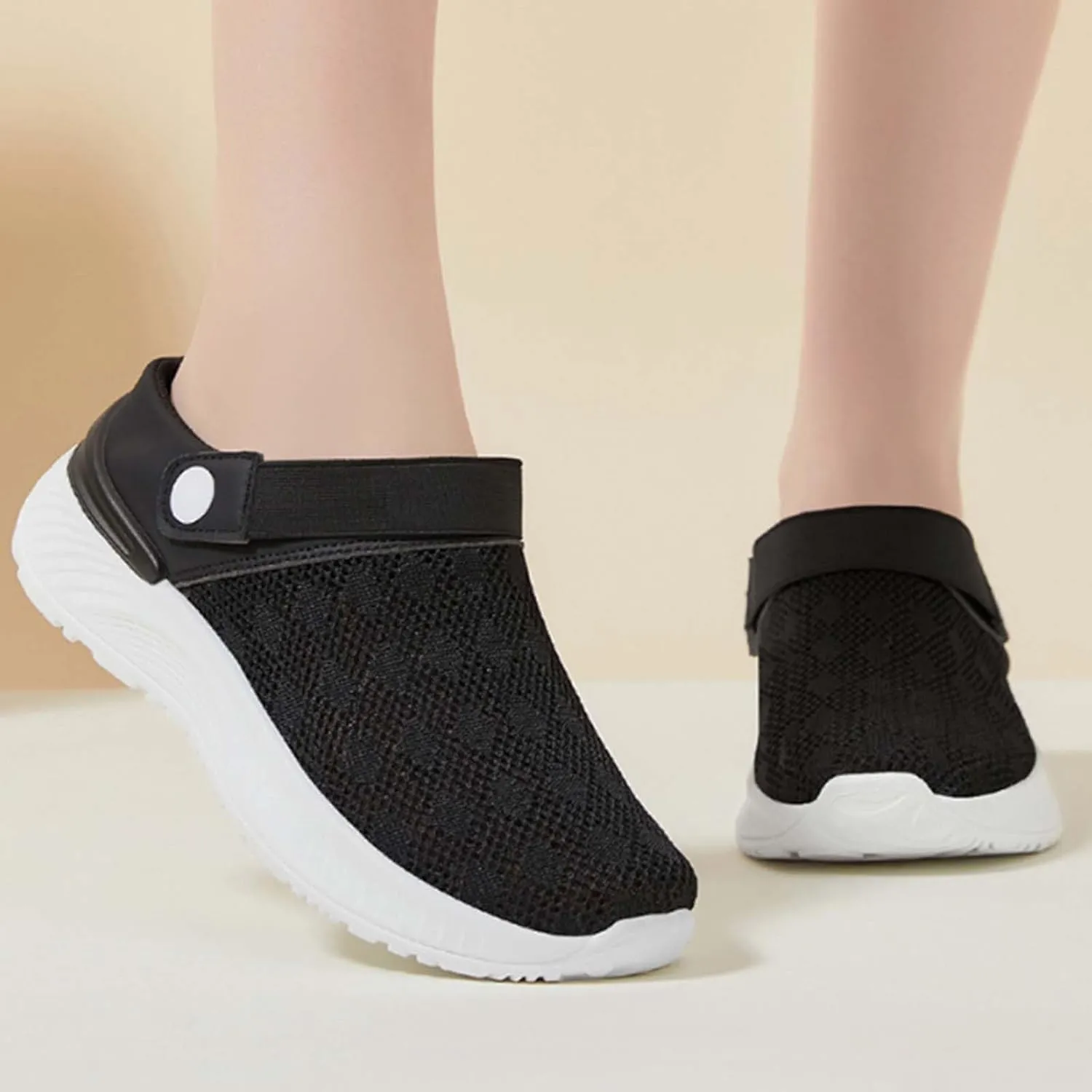 Mules for Women Outdoor Hiking Slip On Sandals Sports Water Shoes Fashion Slippers Classic Clogs for Women Breathable Mesh Walking Mules Sneakers Open Back Slip On Shoes Orthopedic Diabetic Shoe