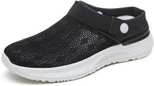 Mules for Women Outdoor Hiking Slip On Sandals Sports Water Shoes Fashion Slippers Classic Clogs for Women Breathable Mesh Walking Mules Sneakers Open Back Slip On Shoes Orthopedic Diabetic Shoe
