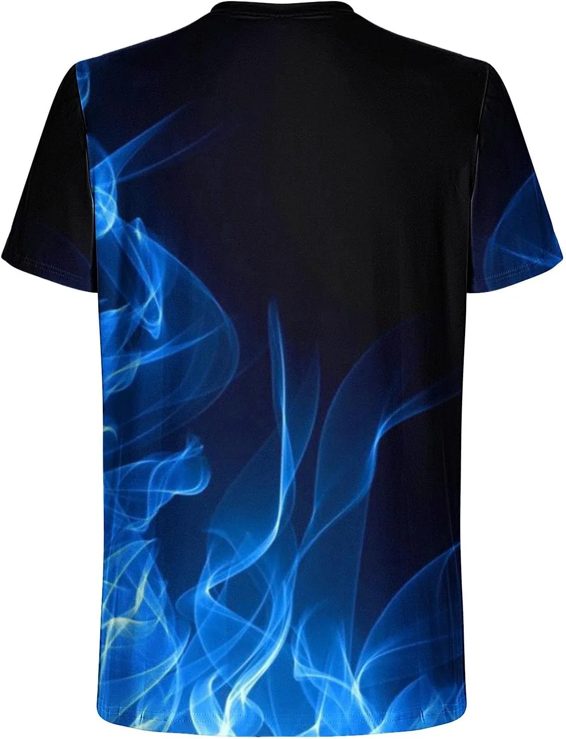 Muscularfit Tshirts for Men Summer Casual Short Sleeve Flame Print Graphic Tee Shirt Loose Gym Workout Tee Top Beach Pullover