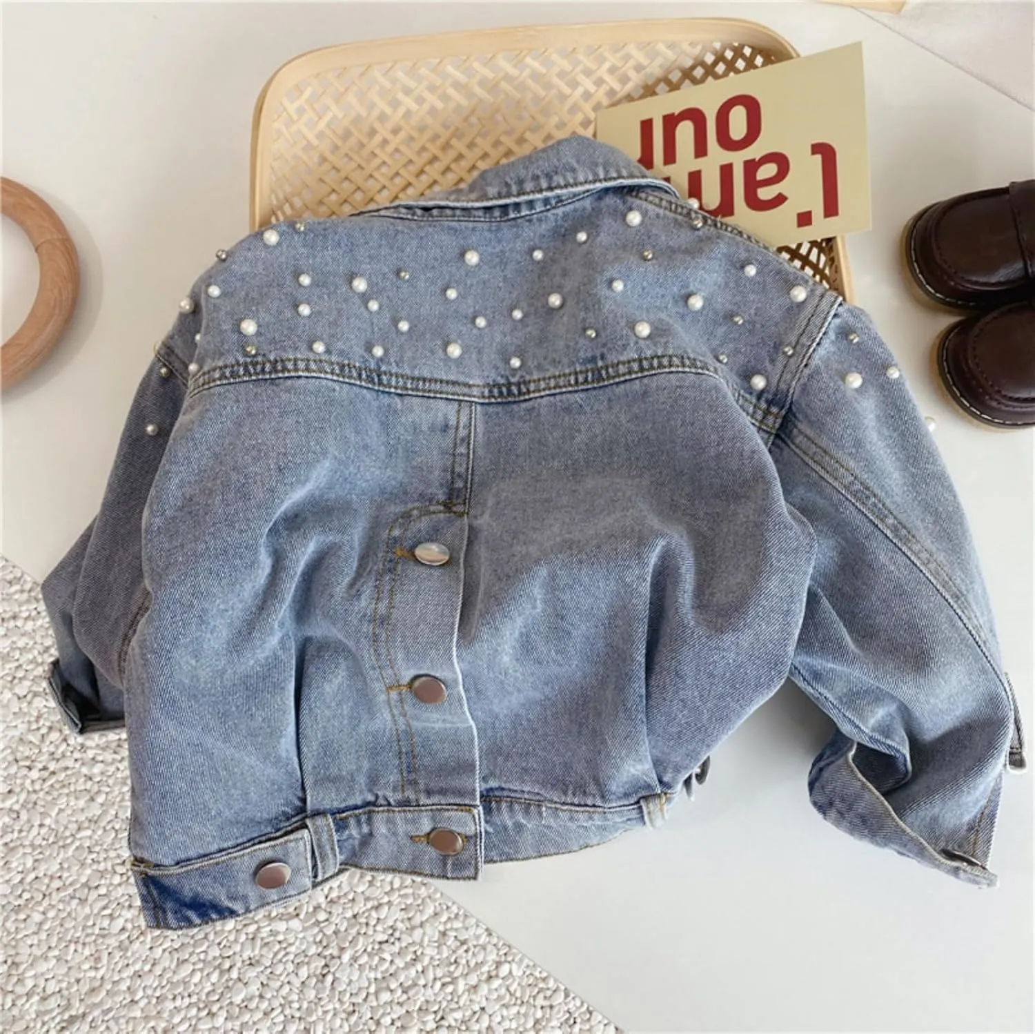 Ohrwurm Girl Denim Jacket Button Down Jean Jakcets Long Sleeve Denim Top Coat Outwear