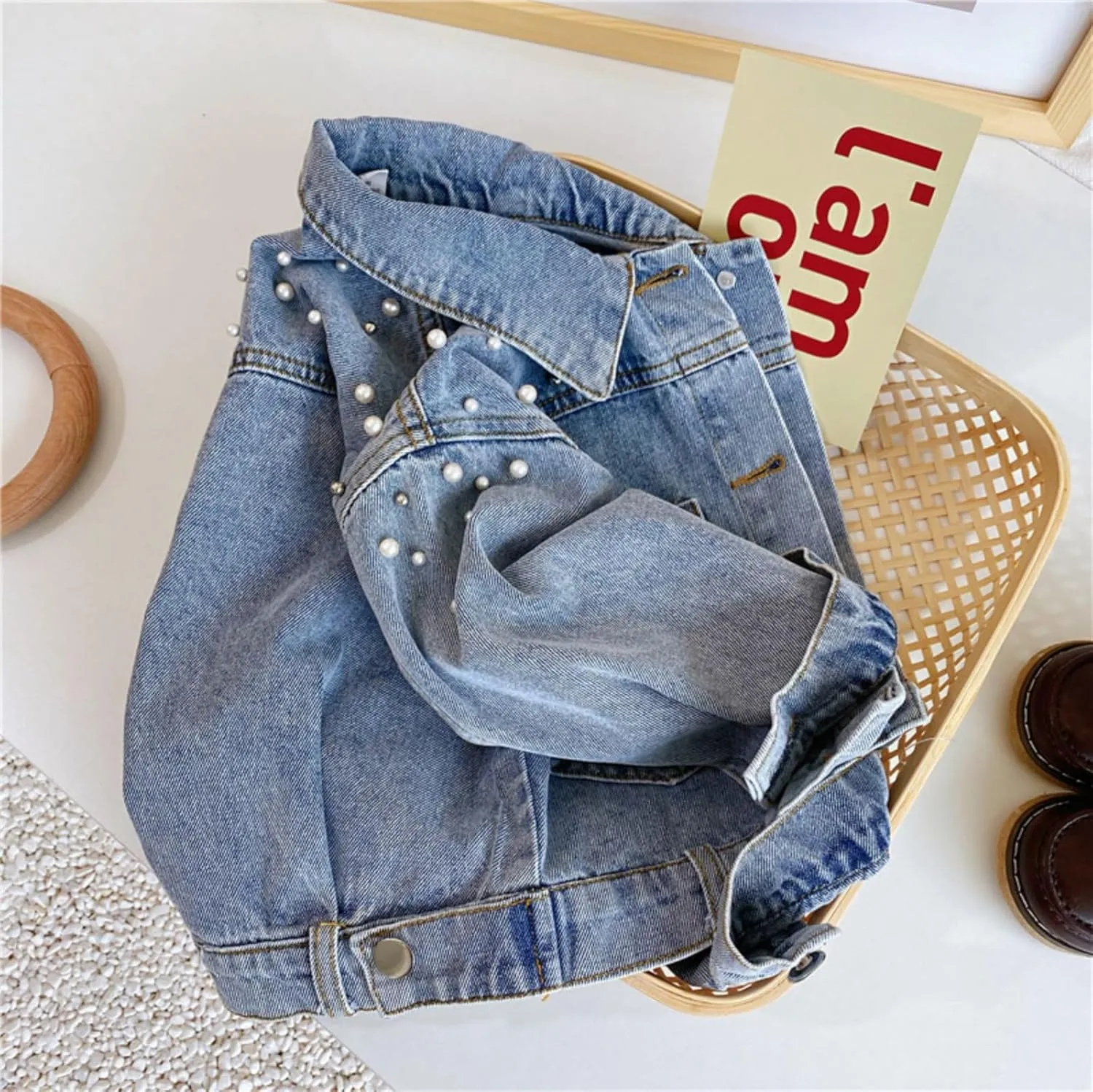 Ohrwurm Girl Denim Jacket Button Down Jean Jakcets Long Sleeve Denim Top Coat Outwear