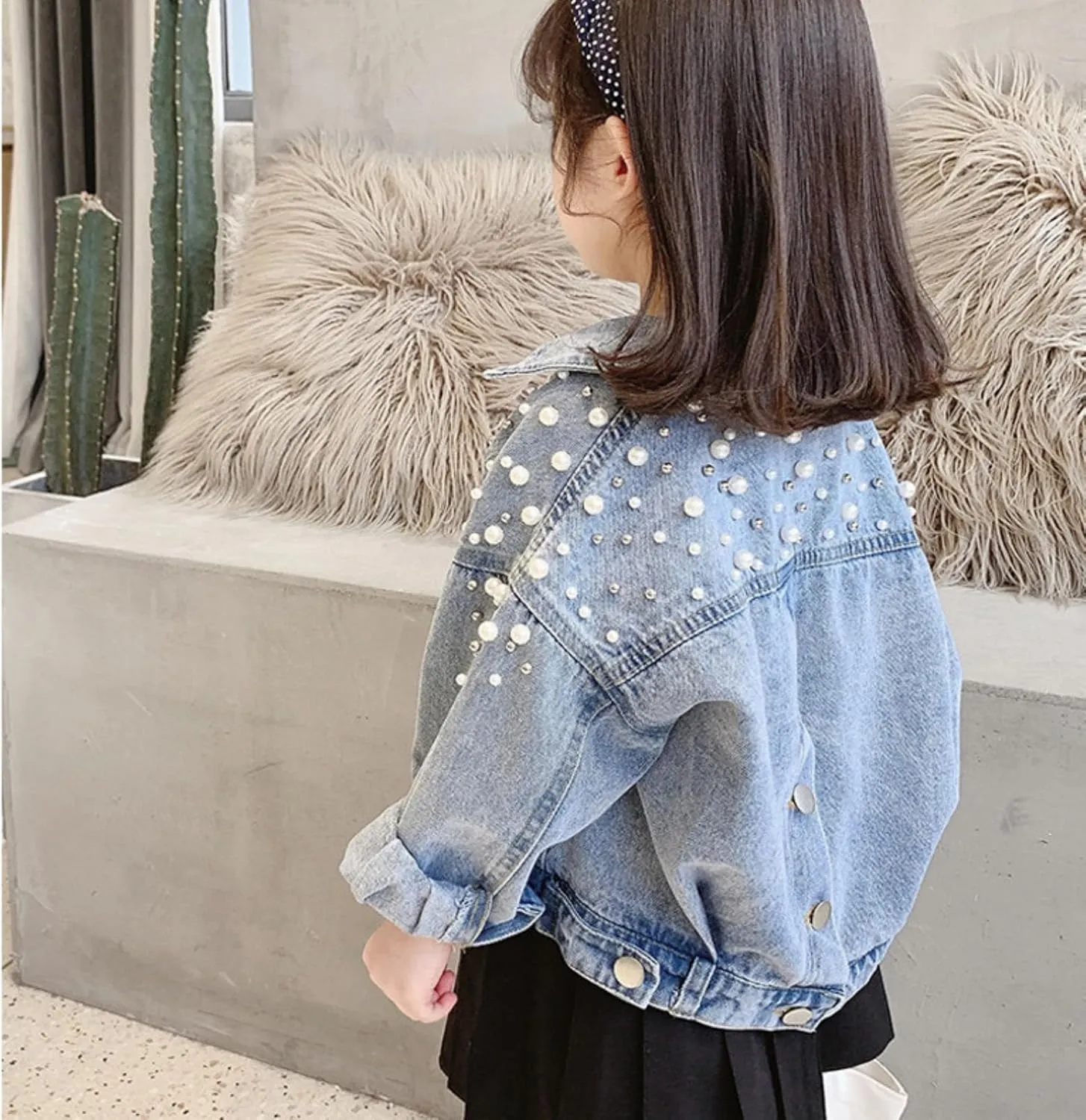 Ohrwurm Girl Denim Jacket Button Down Jean Jakcets Long Sleeve Denim Top Coat Outwear