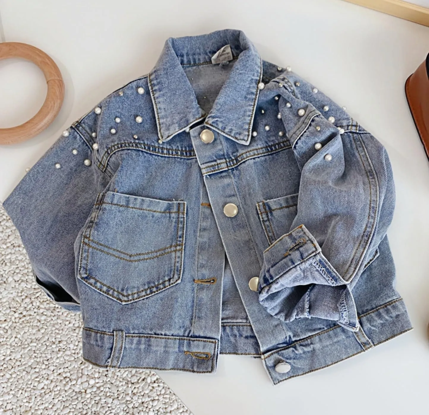 Ohrwurm Girl Denim Jacket Button Down Jean Jakcets Long Sleeve Denim Top Coat Outwear