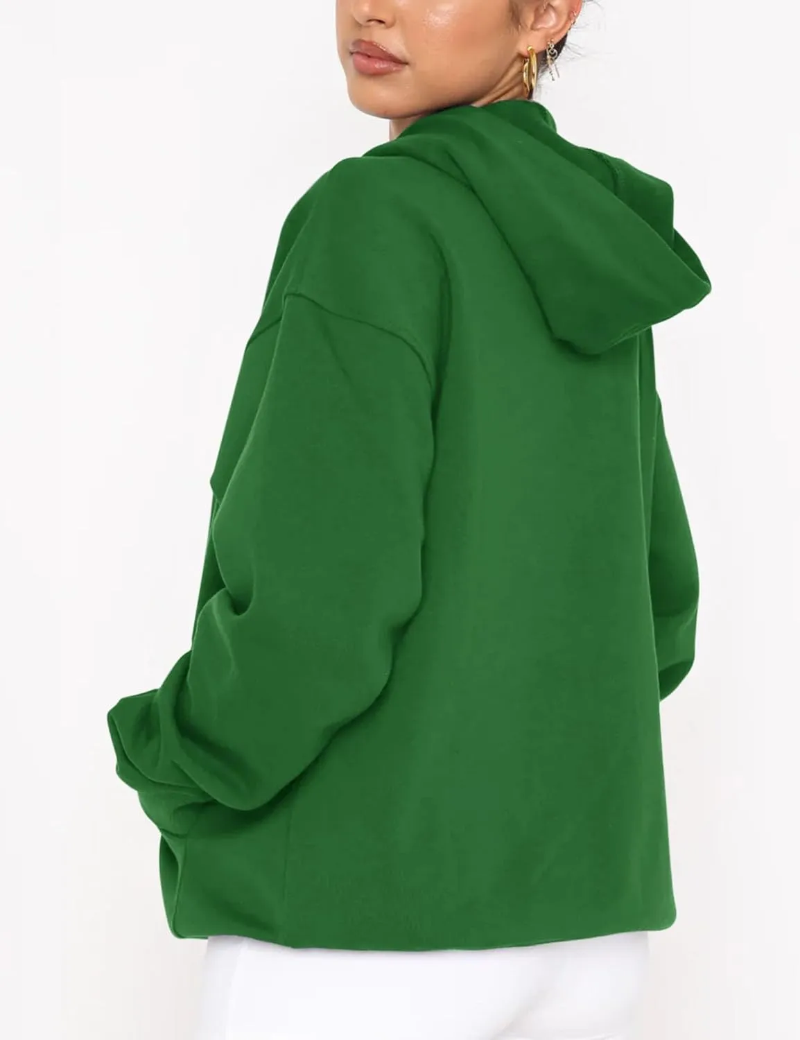 Orchidays Women's Basic Long Sleeve Hoodies Relaxed Fitted Sweatshirts Oversized Pullover Tops with Pocket