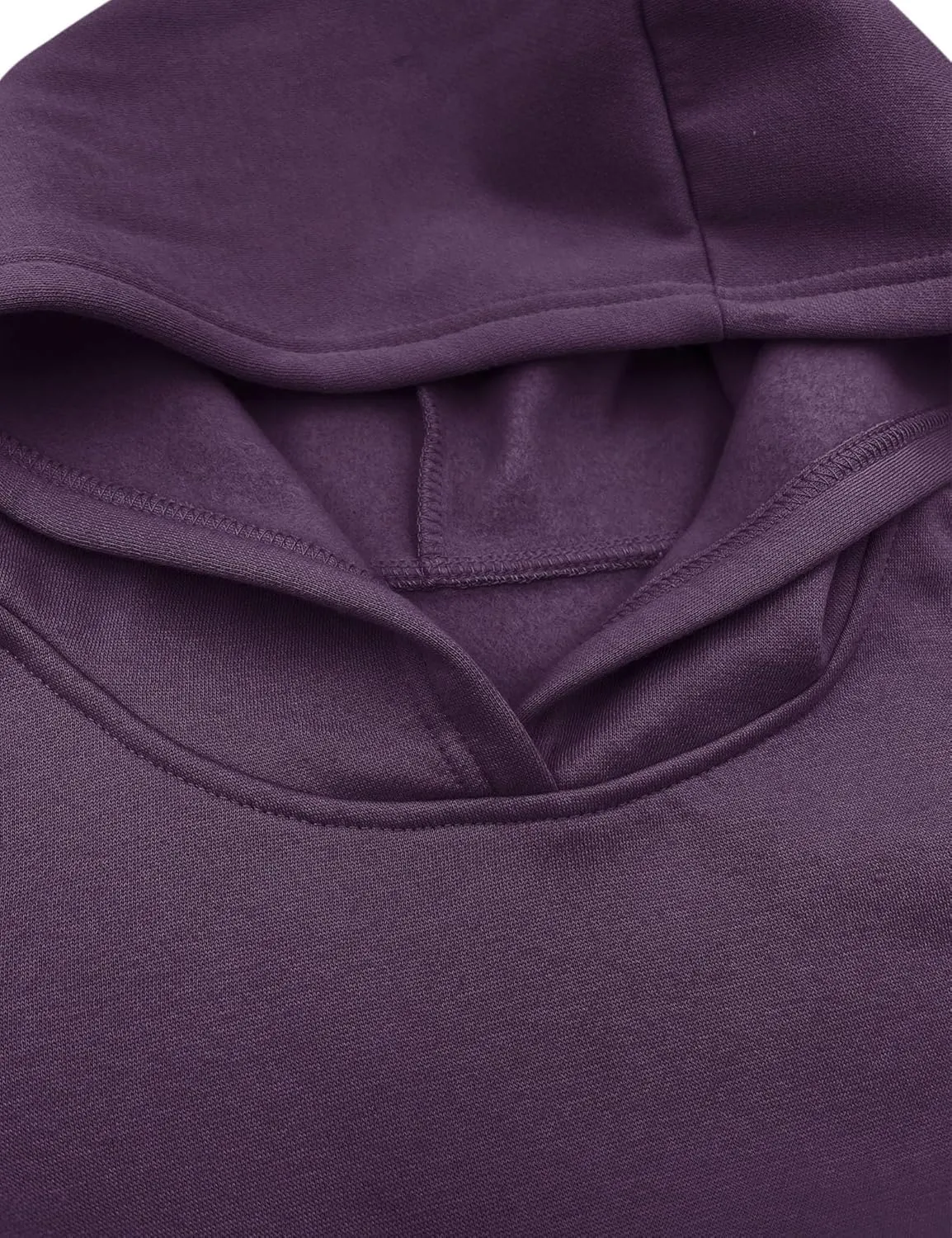 Orchidays Women's Basic Long Sleeve Hoodies Relaxed Fitted Sweatshirts Oversized Pullover Tops with Pocket