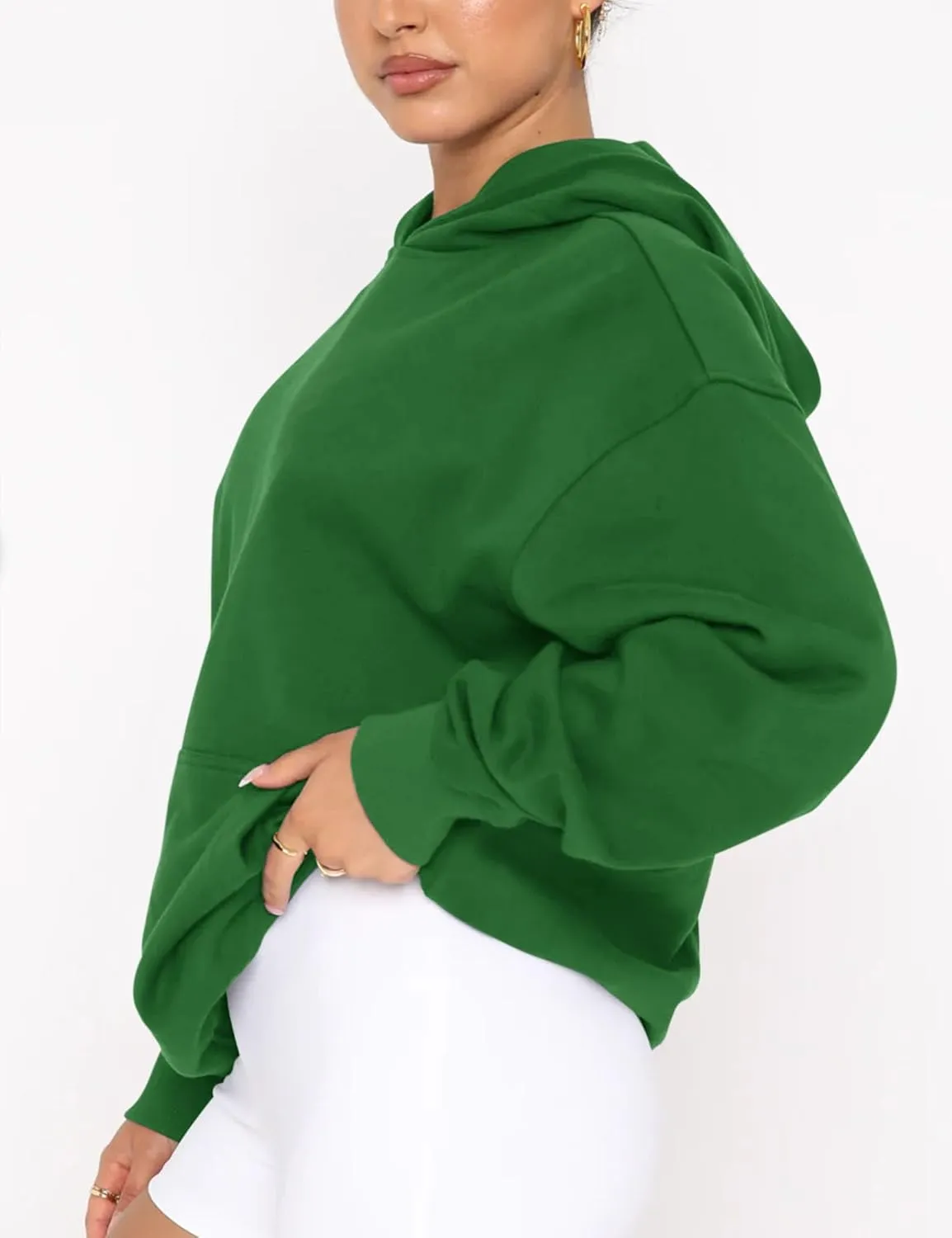 Orchidays Women's Basic Long Sleeve Hoodies Relaxed Fitted Sweatshirts Oversized Pullover Tops with Pocket