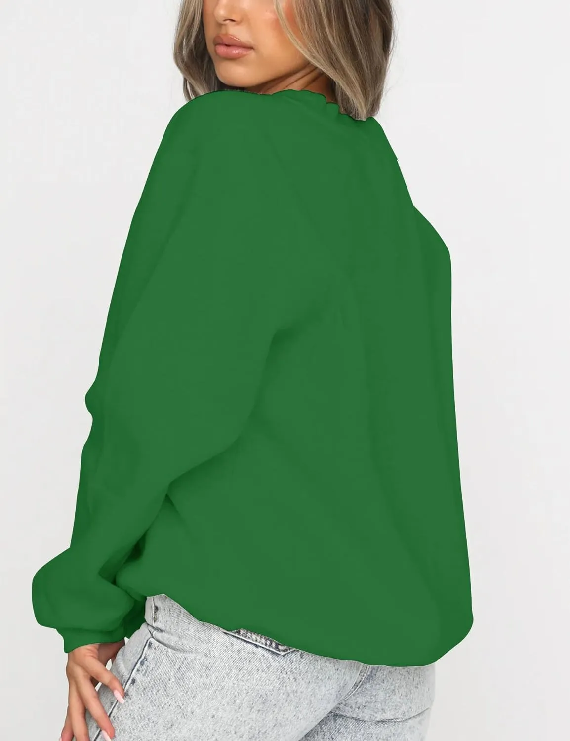 Orchidays Women's Casual Crewneck Sweatshirt Long Sleeve Loose Fitting Pullovers Fall Tops