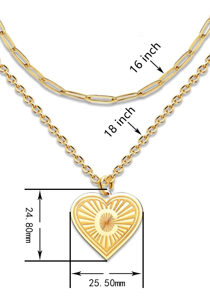 Over Layering Necklaces for Women Heart Silver Letter Y Initial Necklaces for Women Gold Layered Necklaces for Women Jewelry Gifts