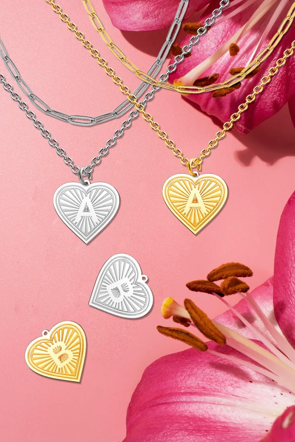 Over Layering Necklaces for Women Heart Silver Letter Y Initial Necklaces for Women Gold Layered Necklaces for Women Jewelry Gifts