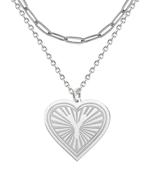 Over Layering Necklaces for Women Heart Silver Letter Y Initial Necklaces for Women Gold Layered Necklaces for Women Jewelry Gifts