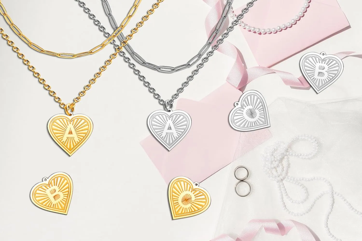 Over Layering Necklaces for Women Heart Silver Letter Y Initial Necklaces for Women Gold Layered Necklaces for Women Jewelry Gifts