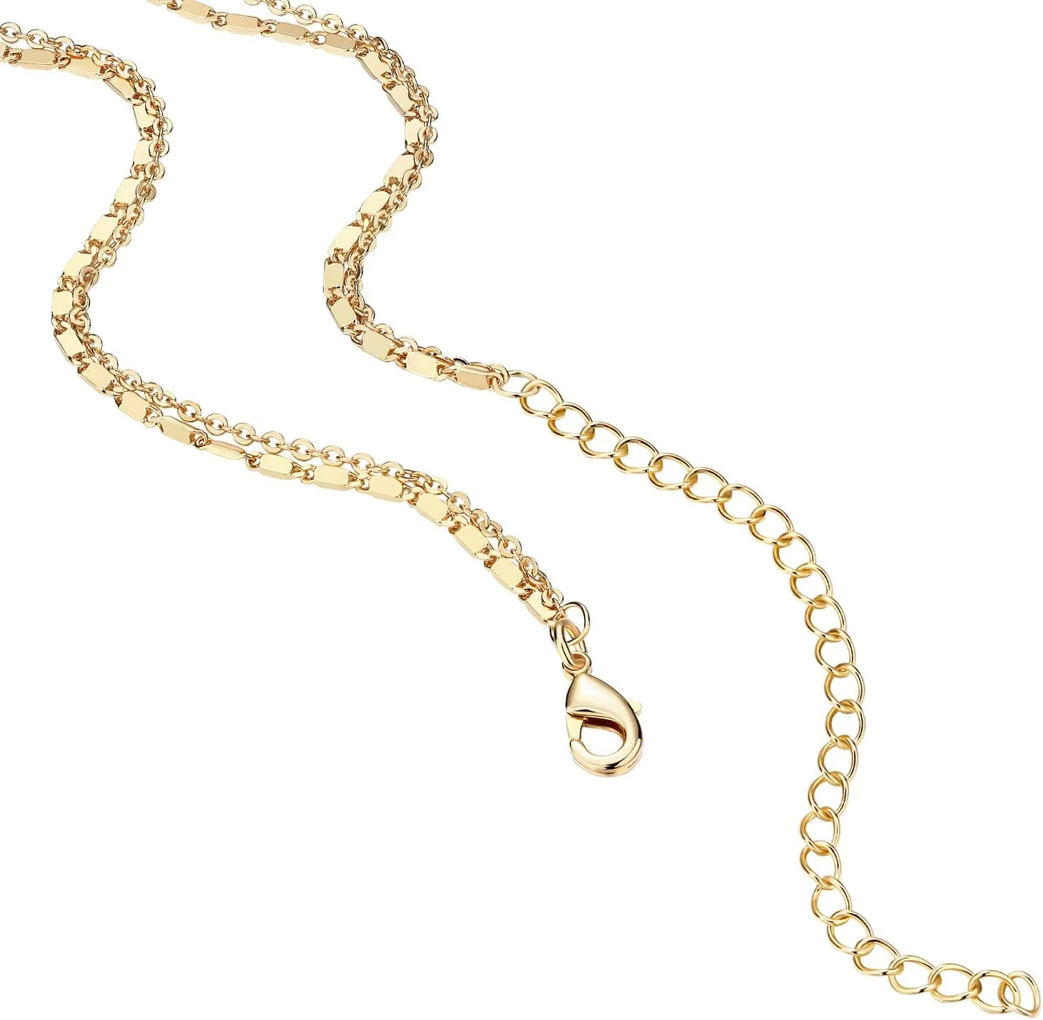 PAVOI 14K Gold Plated Layering Necklaces | Stylish Minimalist Design Pendant Necklaces | Butterfly, Heart, Lock, Evil Eye, Coin, Lightning Bolt, Circle, Cross Pendants for Women