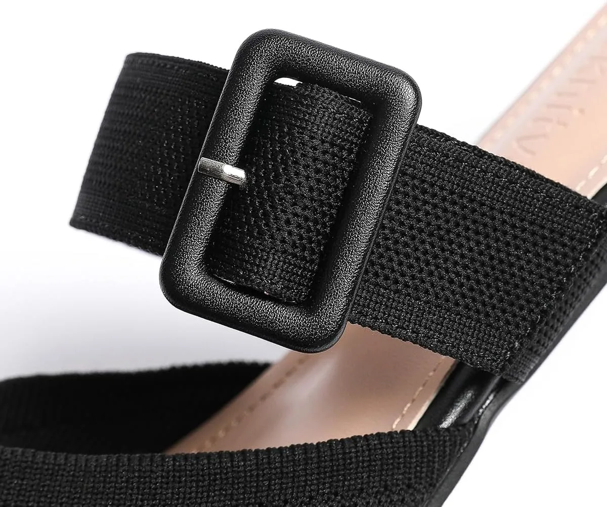 Pointed Toe Mules for Women Flats??Slip On Mules Backless??Wide Width Mules??Mule Slides Flats Sandals