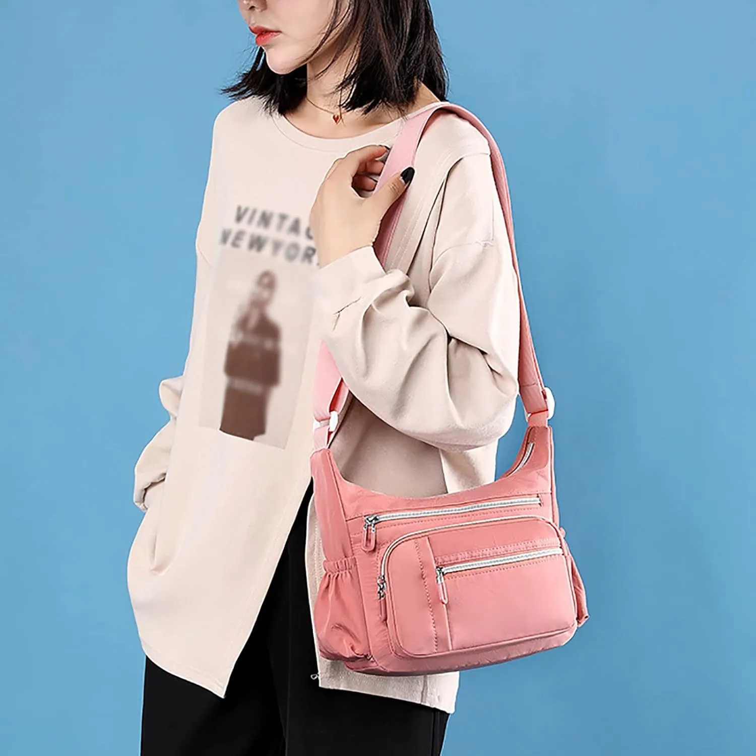 Purses for Women Crossbody Anti Theft Retro Studded Crossbody Bags Small Shoulder Purses Spring Purse 2025(One Size)