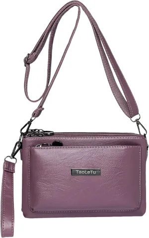 Purses for Women Crossbody Anti Theft Women's Crescent Shoulder Bags with Adjustable Strap Gifts for Mom(Purple)