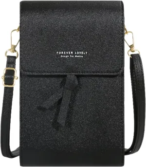 Purses for Women Crossbody Anti Theft Women's Crescent Shoulder Bags with Adjustable Strap Transparent Bag(Black)