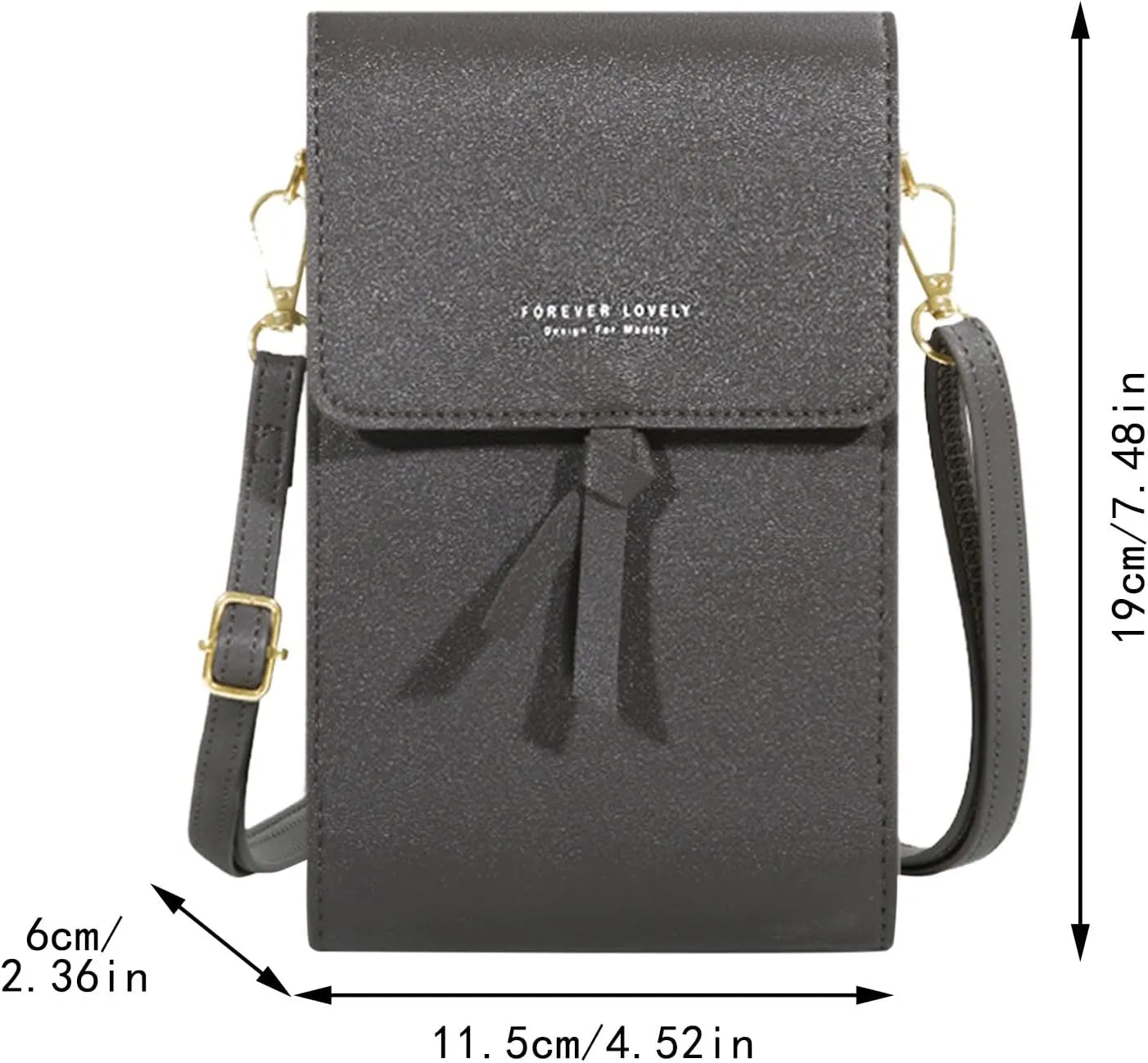 Purses for Women Crossbody Anti Theft Women's Crescent Shoulder Bags with Adjustable Strap Transparent Bag(Black)