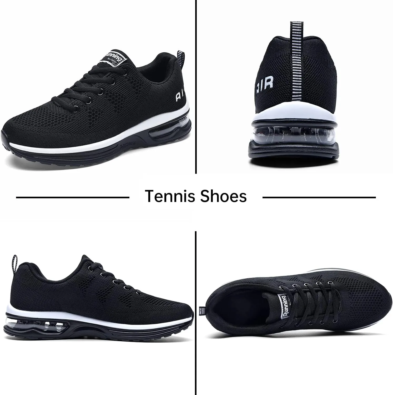 QAUPPE Womens Fashion Lightweight Air Sports Walking Sneakers Breathable Gym Jogging Running Tennis Shoes US 5.5-11 B(M)