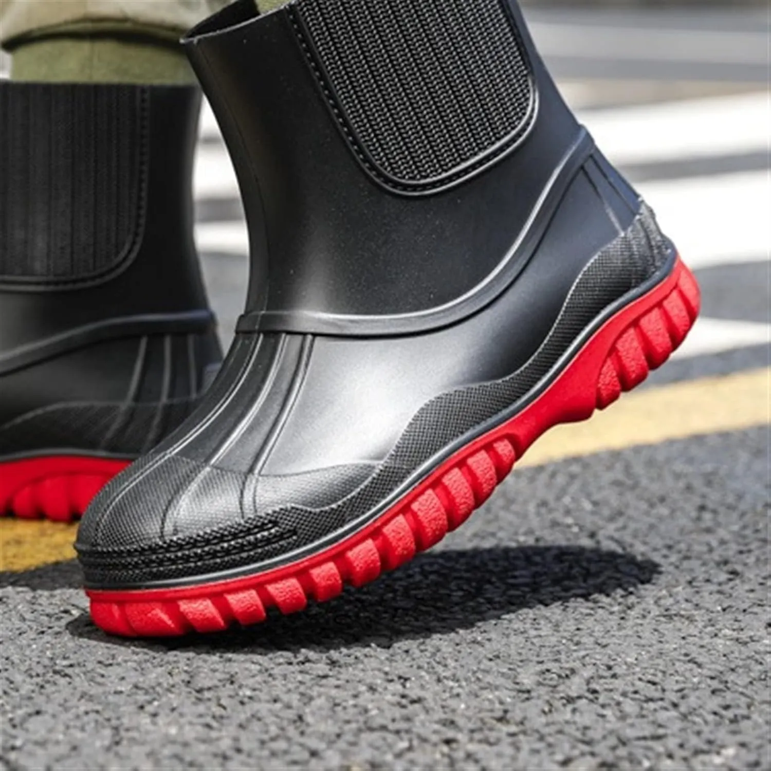 Rain Footwear, High Heels Waterproof Rain Boots Rain Shoes Rainboots(13)