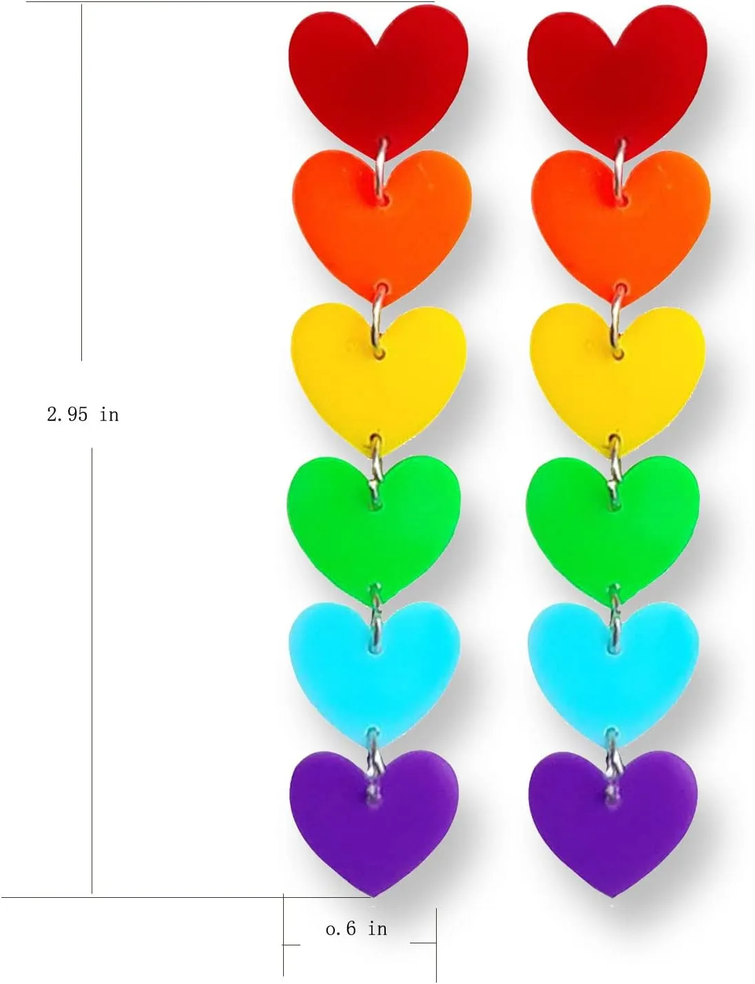 Rainbow Earrings LGBT Pride Earrings Bisexual Jewelry Asexual Pride Stuff Lesbian Earrings Outfit Accessories Decorations