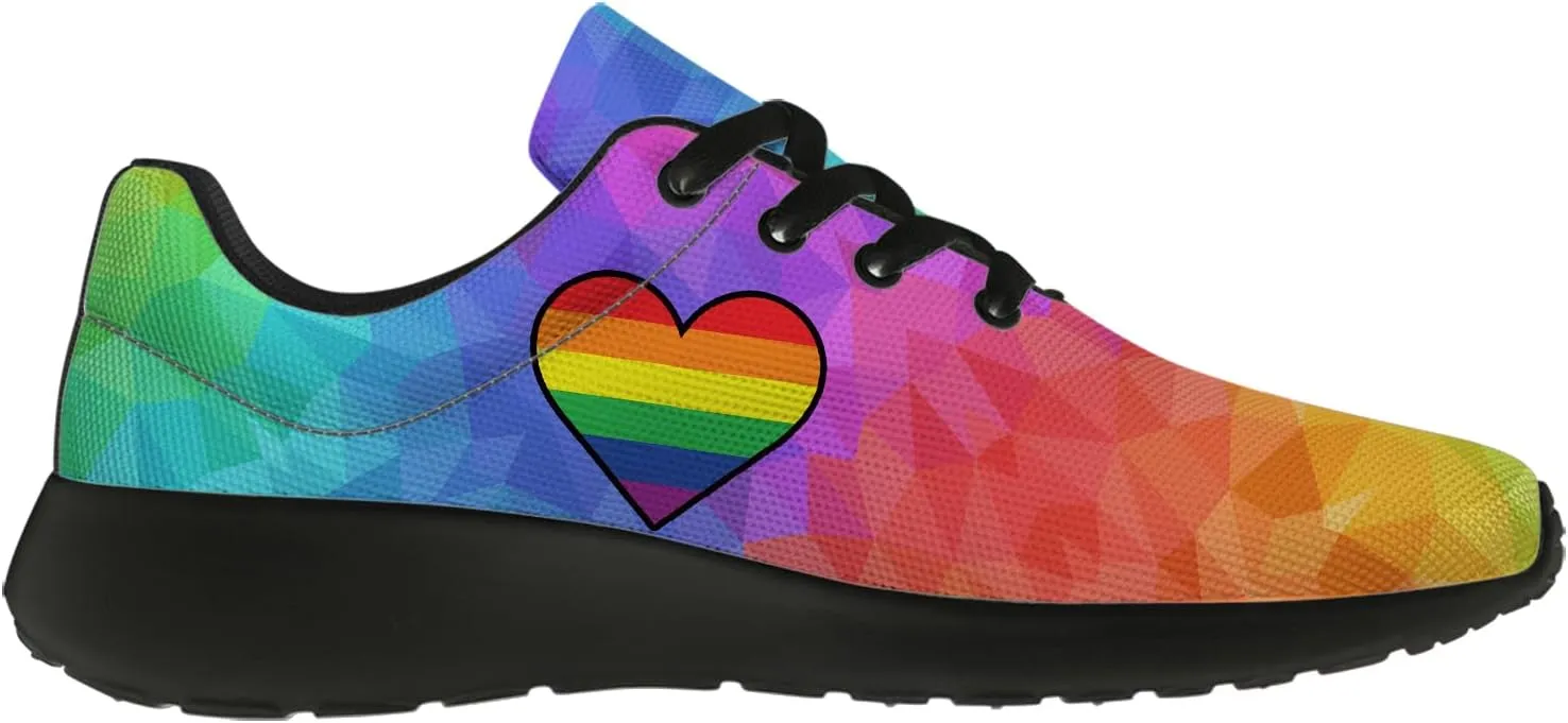 Rainbow Shoes for Women Men Running Shoes Lightweight Tennis Walking Sneakers Gifts for Him Her