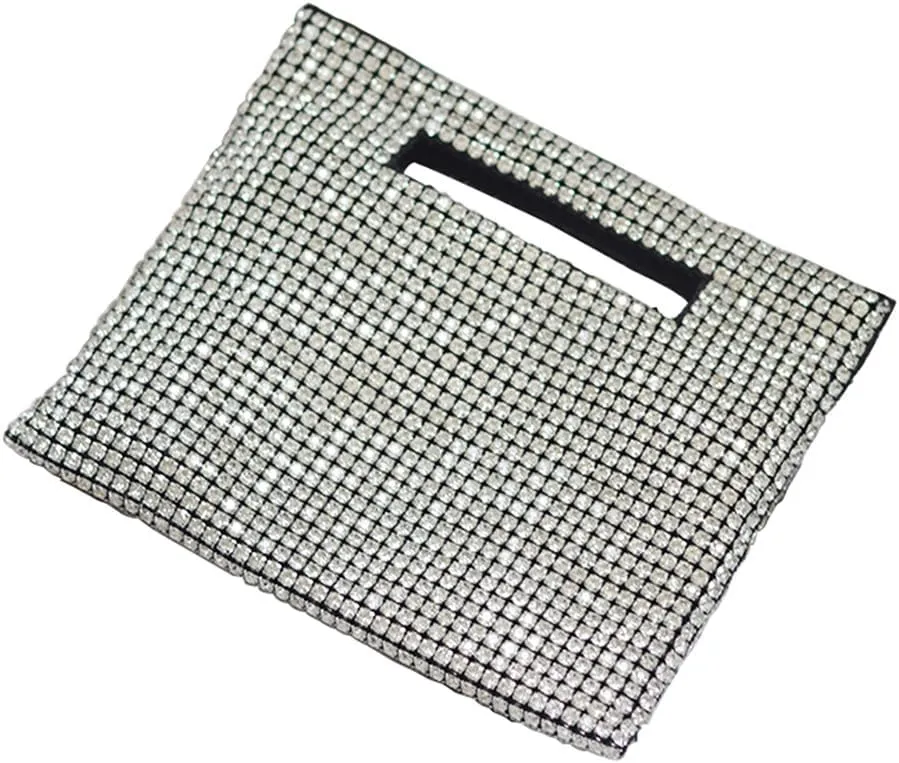 Rhinestones Purses and Handbags Glitter Envelope Evening Clutch Crossbody Bags Wedding Party Shoulder Bag for Women