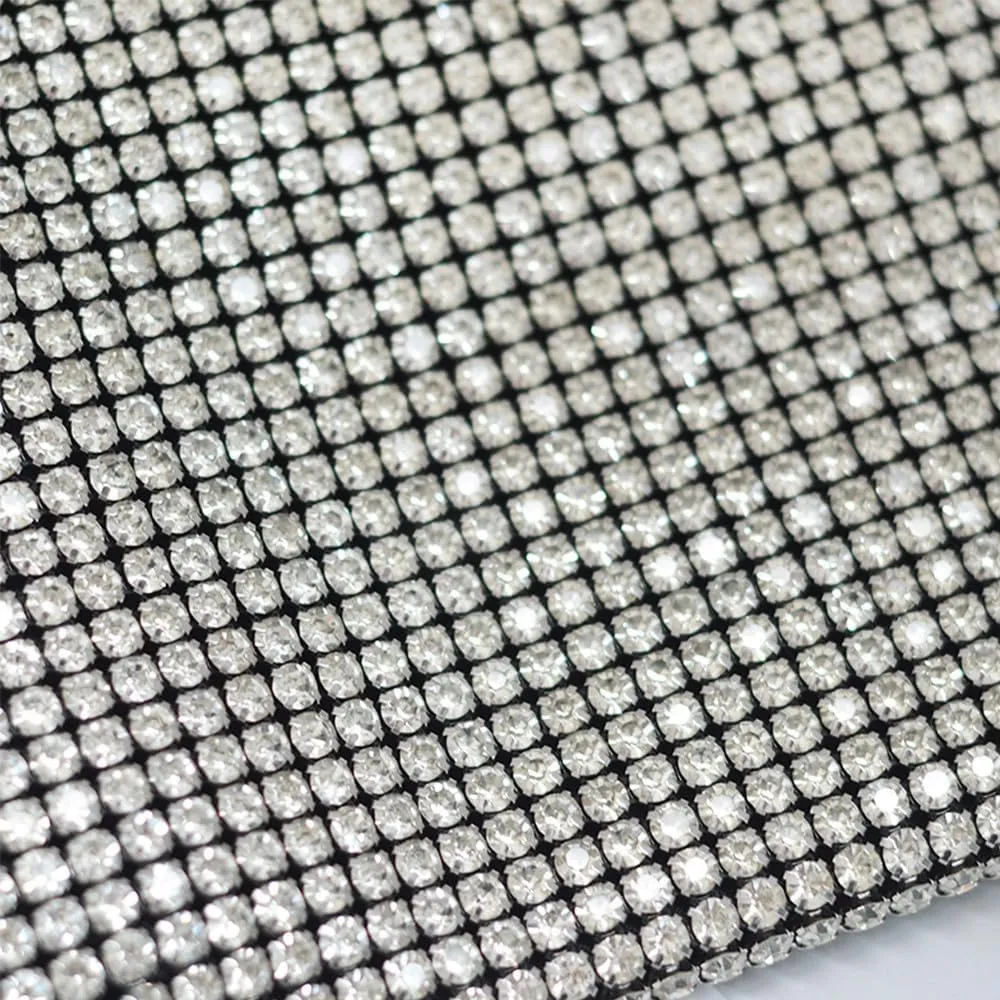 Rhinestones Purses and Handbags Glitter Envelope Evening Clutch Crossbody Bags Wedding Party Shoulder Bag for Women