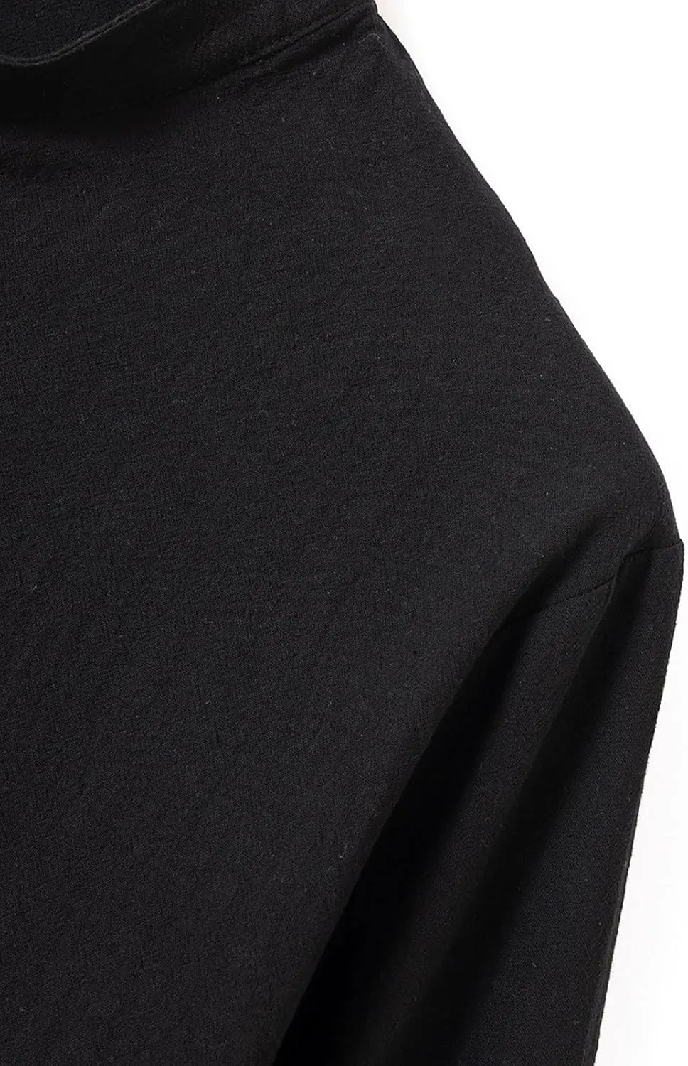 Roll Up Sleeve Shirt for Men Combat Lightweight Solid Causal Travel Tops Cotton Linen Regular Fit Fashion Half Button Shirts