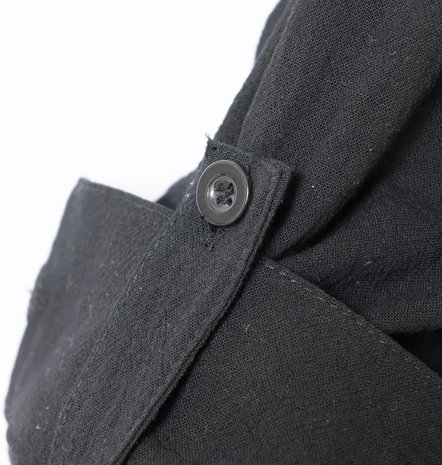 Roll Up Sleeve Shirt for Men Combat Lightweight Solid Causal Travel Tops Cotton Linen Regular Fit Fashion Half Button Shirts