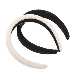 SAFIGLE Elegant and Fashionable Retro Headband 2pcs Silk Velvet Hairbands for Women Comfortable and Non-slip