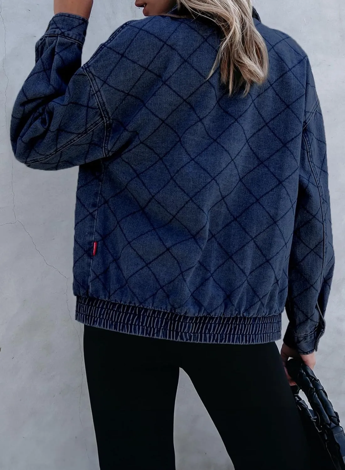 Sidefeel Women's Jean Jacket Long Sleeve Zimbaplatinum Overszied Denim Jackets Shacket Coat Fashion Spring Outfits 2025