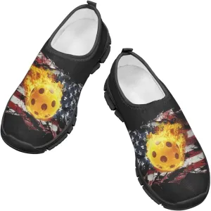 Slip On Sneakers Boys Sport Themed Kids Athletic Tennis Shoes