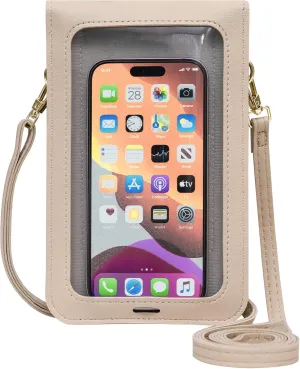 Small Crossbody Bags for Women, Leather Cell Phone Purse with Adjustable Strap, Handbags Bag for Travel Shopping