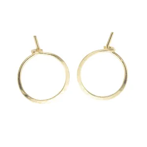 Small Hoop Earrings Tiny Hoops 14k Gold Filled Simple Classic and Minimalist Sleeper Jewelry Handmade